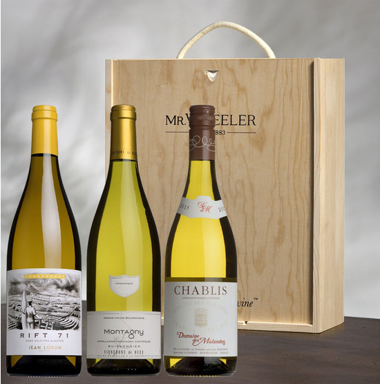 White Burgundy Wine Gift Box