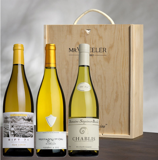 White Burgundy Wine Gift Box