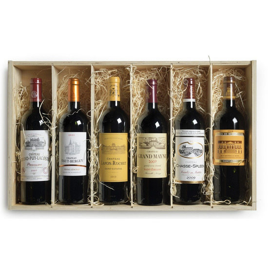 Vintage Claret 'Across the Ages' Wooden Mixed Case