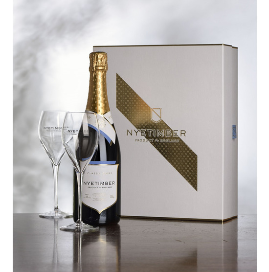 Nyetimber Classic Cuvée and 2 glasses (in Limited Gift Box)