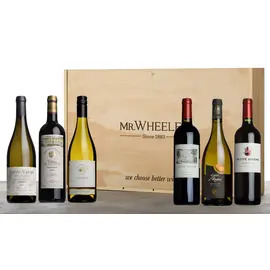 Claret & White Burgundy Six-Pack Gift Box