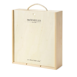 A Wooden Gift Box - for 3 bottles of wine