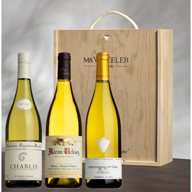 White Burgundy Wine Trio Gift Box 