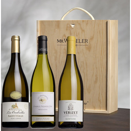 Fine White Burgundy Gift Box 