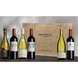 Claret & White Burgundy Six-Pack Gift Box