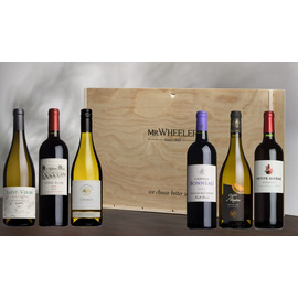 Claret & White Burgundy Six-Pack Gift Box