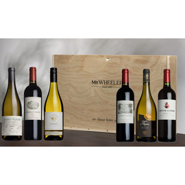 Claret & White Burgundy Six-Pack Gift Box