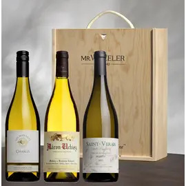 White Burgundy Wine Trio Gift Box 