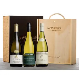 White Burgundy Wine Trio Gift Box 