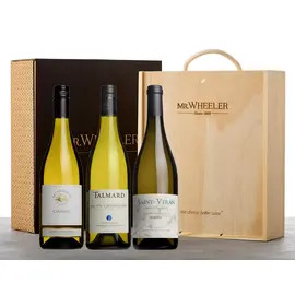 White Burgundy Wine Trio Gift Box 