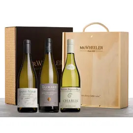 White Burgundy Wine Trio Gift Box 