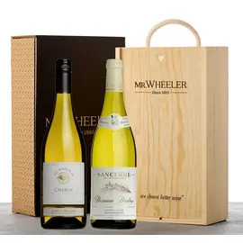 Fine French White Duo Wine Gift Box 