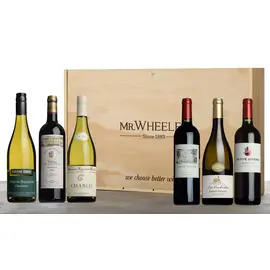 Claret & White Burgundy Six-Pack Gift Box