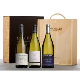 Fine White Burgundy Gift Box 