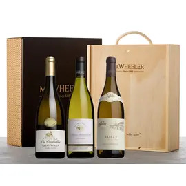 Fine White Burgundy Gift Box 
