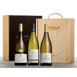 Fine White Burgundy Gift Box 