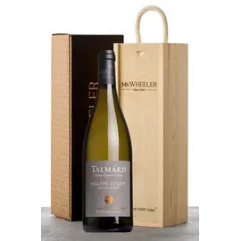 White Burgundy Single Bottle Gift Box