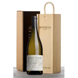 White Burgundy Single Bottle Gift Box
