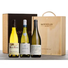 White Burgundy Wine Trio Gift Box