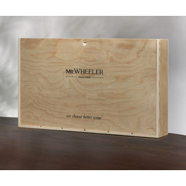 6-bottle wooden gift case
