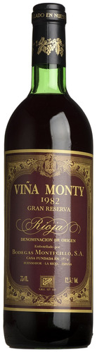 1982 Viña Monty Gran Reserva Rioja, Bodegas Montecillo