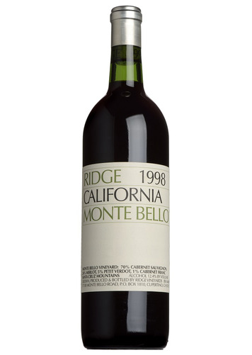 1998 Monte Bello, Ridge Vineyards, Santa Cruz Mountains