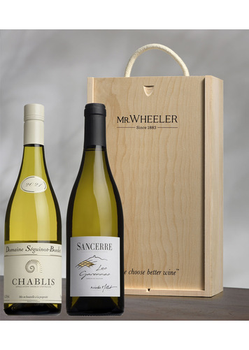 Fine French White Duo Wine Gift Box