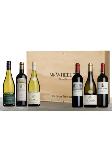 Claret & White Burgundy Six-Pack Gift Box