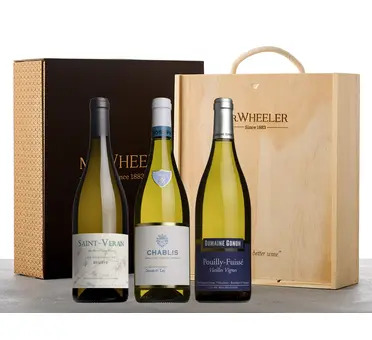 Fine White Burgundy Gift Box