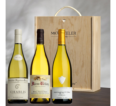 White Burgundy Wine Trio Gift Box