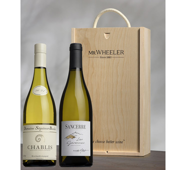 Fine French White Duo Wine Gift Box