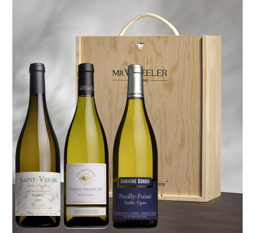 Fine White Burgundy Gift Box