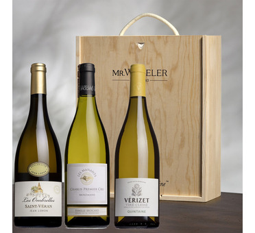 Fine White Burgundy Gift Box