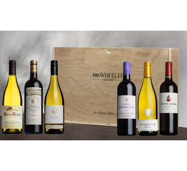 Claret & White Burgundy Six-Pack Gift Box