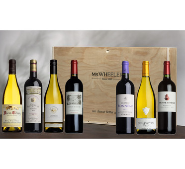 Claret & White Burgundy Six-Pack Gift Box