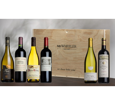 Claret & White Burgundy Six-Pack Gift Box