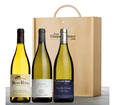 Top White Burgundy Wine Gift Box