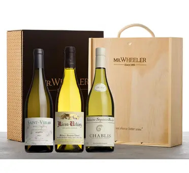 White Burgundy Wine Trio Gift Box