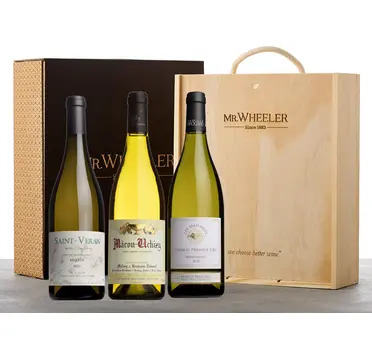 White Burgundy Wine Trio Gift Box