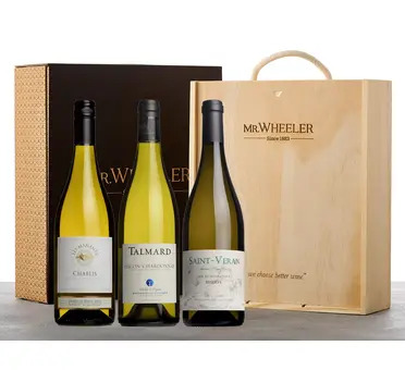 White Burgundy Wine Trio Gift Box