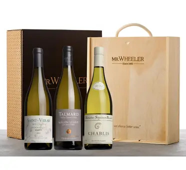 White Burgundy Wine Trio Gift Box