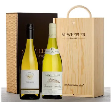 Fine French White Duo Wine Gift Box