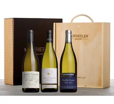 Fine White Burgundy Gift Box