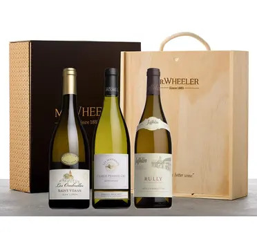 Fine White Burgundy Gift Box