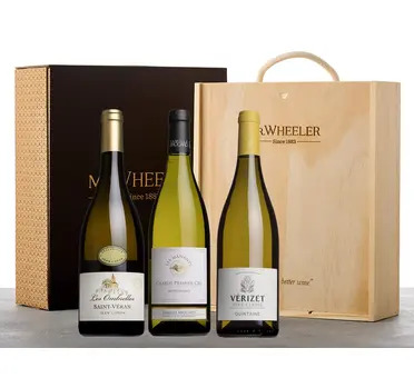 Fine White Burgundy Gift Box