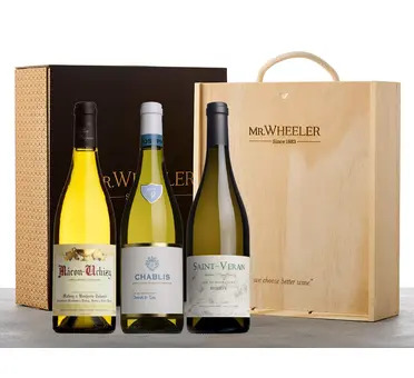 White Burgundy Wine Trio Gift Box