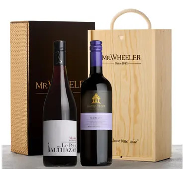 Great Grapes: Merlot Red Wine Duo Gift Box