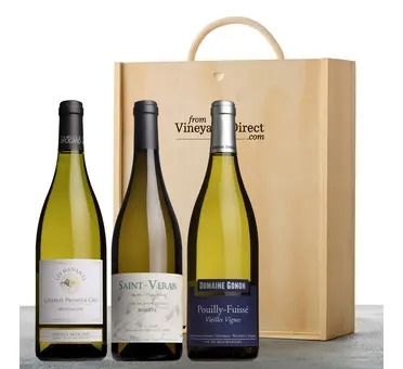 Top White Burgundy Wine Gift Box