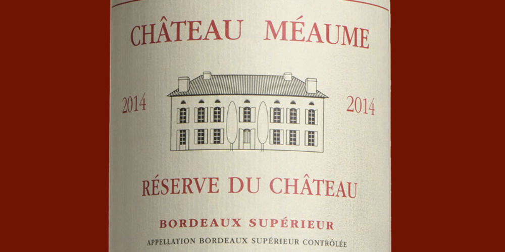 Château Meaume 'Reserve du Château', Bordeaux Superieur 2014