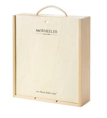 A Wooden Gift Box - for 3 bottles of wine